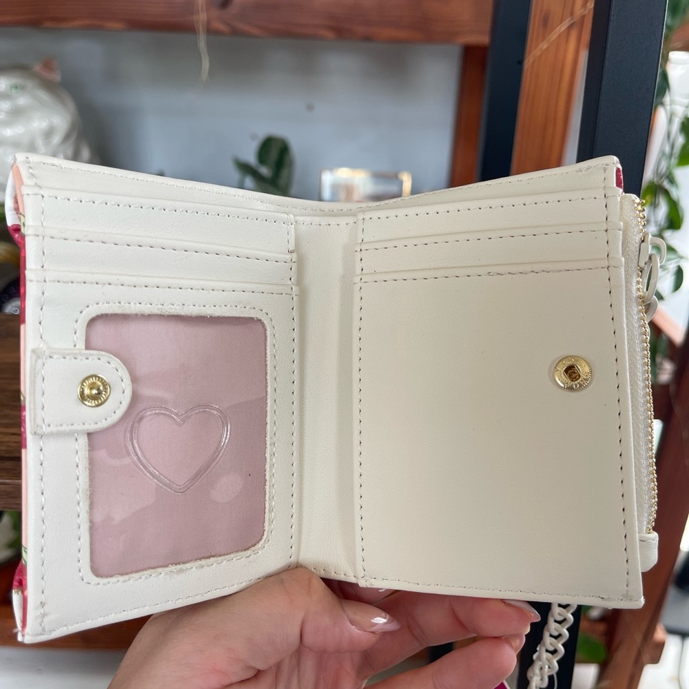 Betsey Johnson Strawberry and Berry Striped Wallet - Picture 3 of 3